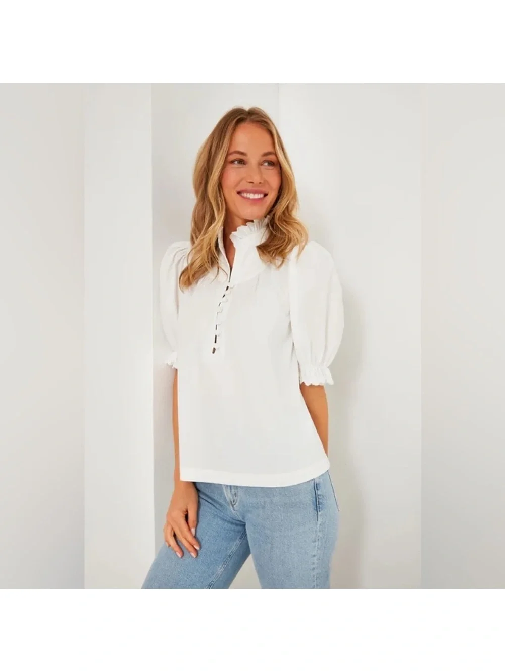Medium Pomander Place White Selena Blouse